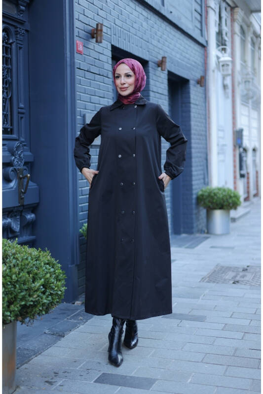 Nevin Gabardin Kap Siyah - 422537 - 4