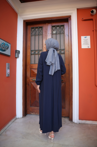 Nisa Çift Çıtçıtlı Kap Lacivert - 9046 - 5