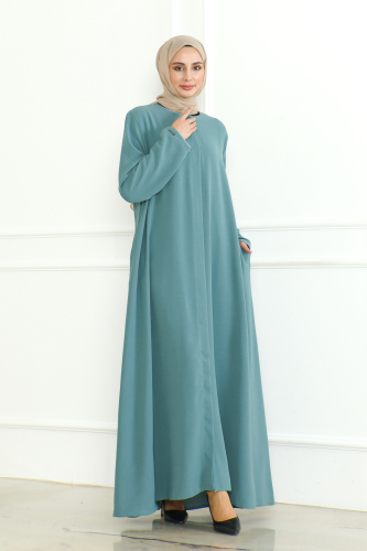 Nora Ferace Mint Yeşili - 9013 - 2