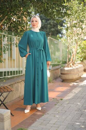 NUYA FERACE Yeşil - 9002 - Kadeem Giyim