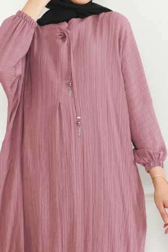 Oversize İkili Takım Lara kumaş Pembe - 3002 