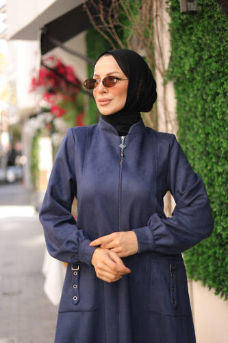 Rüya Süet Kaban Lacivert - 422529 - 2