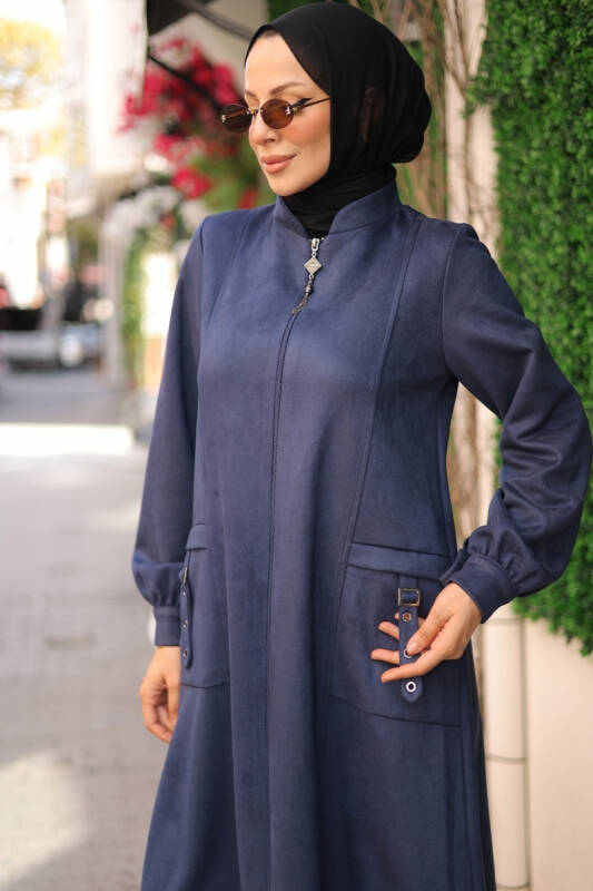 Rüya Süet Kaban Lacivert - 422529 - 5