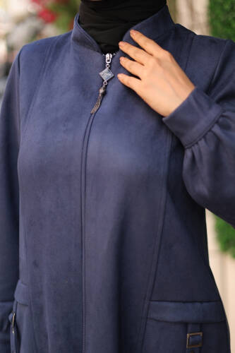 Rüya Süet Kaban Lacivert - 422529 - 7