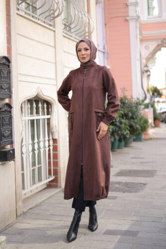 Rüya Süet Kaban Kahverengi - 422529 - 1