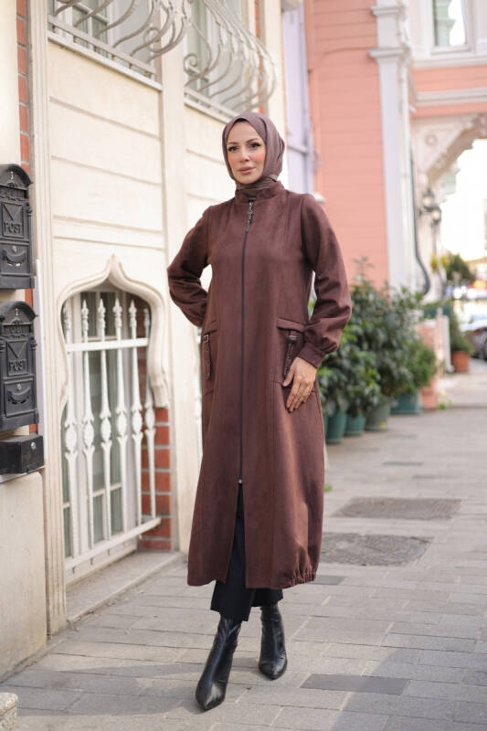 Rüya Süet Kaban Kahverengi - 422529 - 1