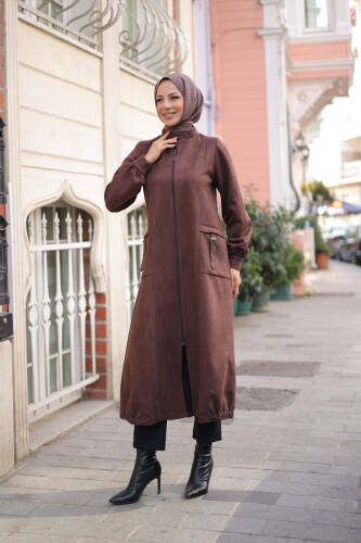 Rüya Süet Kaban Kahverengi - 422529 - 3