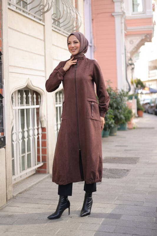 Rüya Süet Kaban Kahverengi - 422529 - 3
