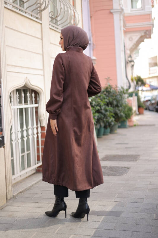 Rüya Süet Kaban Kahverengi - 422529 - 4