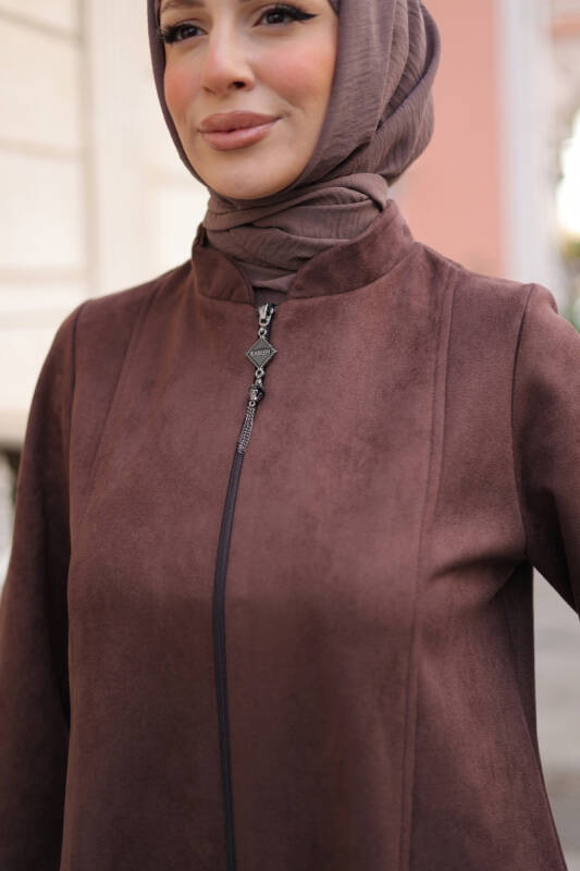 Rüya Süet Kaban Kahverengi - 422529 - 10