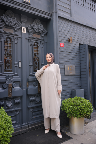 Sadezen İkili Takım Bej - 3003 - Kadeem Giyim