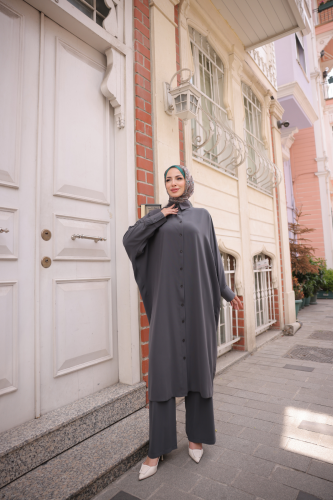 Sadezen İkili Takım  Füme - 3003 - Kadeem Giyim