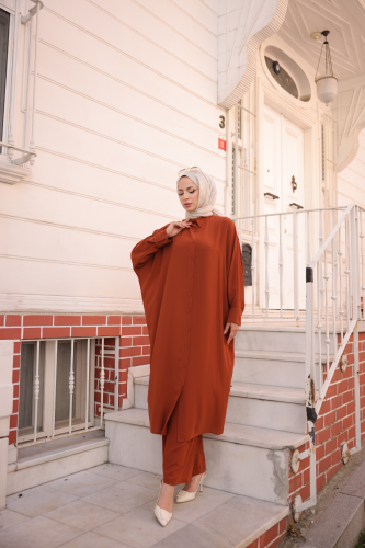 Sadezen İkili Takım Kiremit - 3003 - Kadeem Giyim