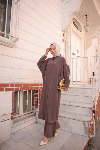 Sadezen İkili Takım  Vizon - 3003 - Kadeem Giyim