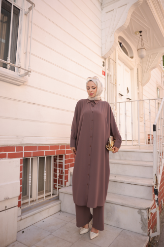 Sadezen İkili Takım  Vizon - 3003 - Kadeem Giyim (1)