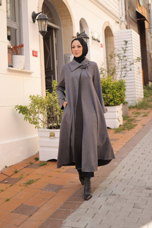 Selva Süet Kaban Füme - 422535 - 8