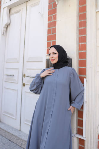 SEVGİ FERACE & 2024 Gri - 2024 - Kadeem Giyim (1)