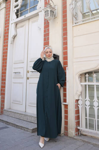 SEVGİ FERACE & 2024 Petrol Yeşili - 2024 - Kadeem Giyim