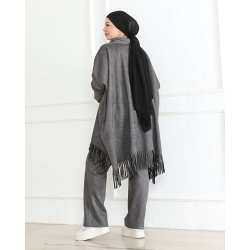 Viona Süet Panço - 2015 - Kadeem Giyim (1)