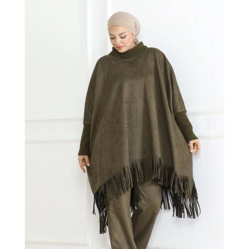 Viona Süet Panço - 2015 - Kadeem Giyim