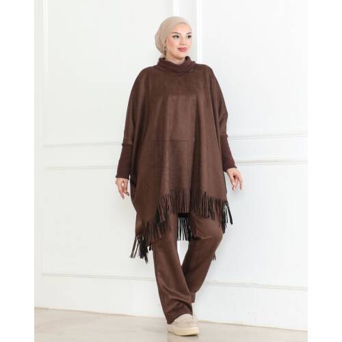 Viona Süet Panço - 2015 - Kadeem Giyim