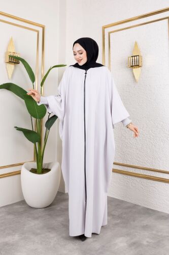 YARASA ABAYA Beyaz - 2328 