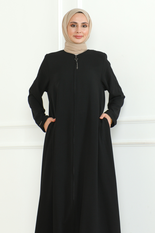 Zeya Ferace Siyah - 9025 - 3