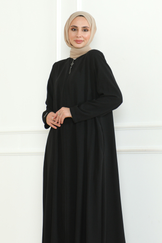 Zeya Ferace Siyah - 9025 - 4