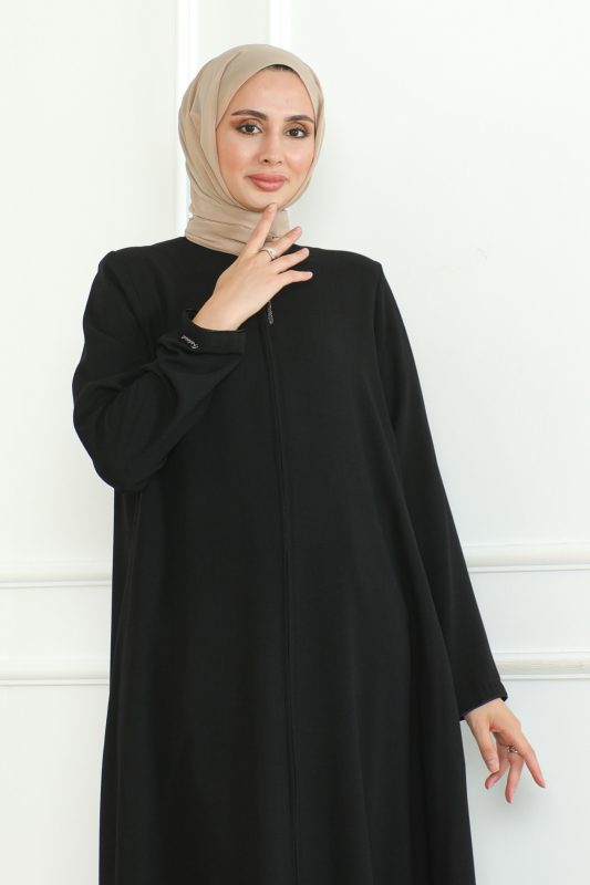 Zeya Ferace Siyah - 9025 - 5