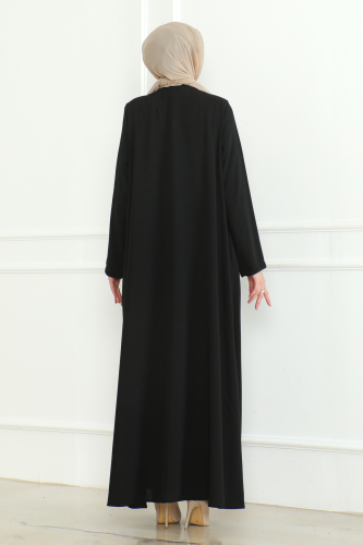 Zeya Ferace Siyah - 9025 - 6